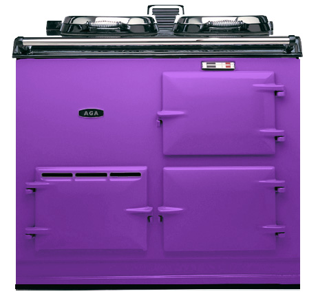 New AGA range cooker colour Raspberry