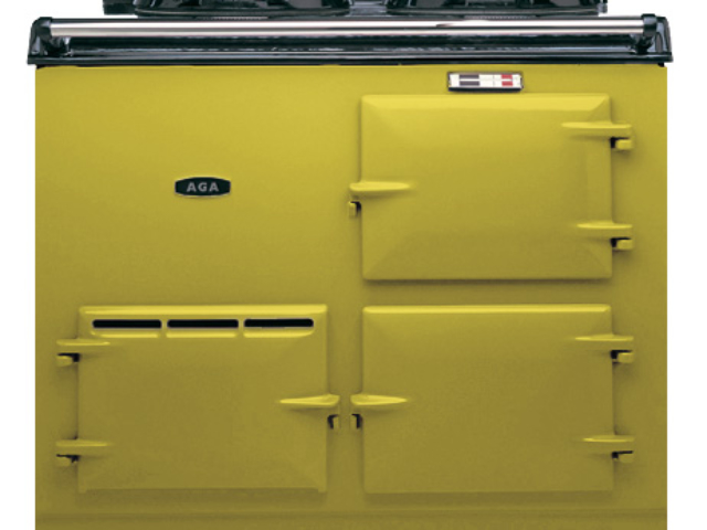 2 OVEN DELUXE YELLOW ENAMEL