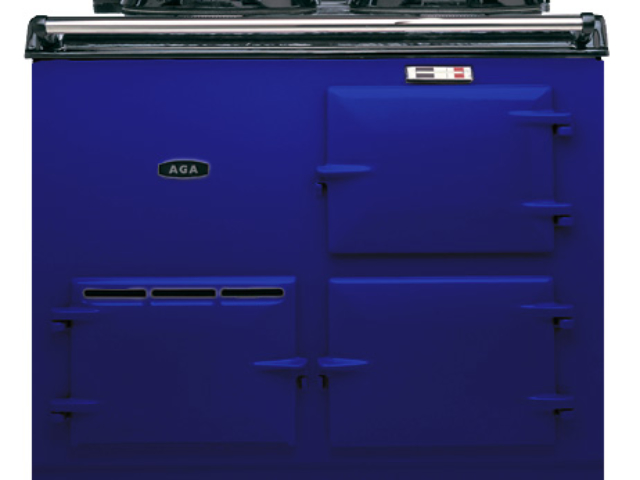 2 OVEN DELUXE ROYAL BLUE ENAMEL