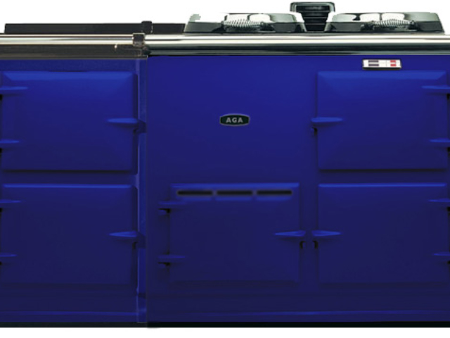 4 OVEN DELUXE ROYAL BLUE ENAMEL